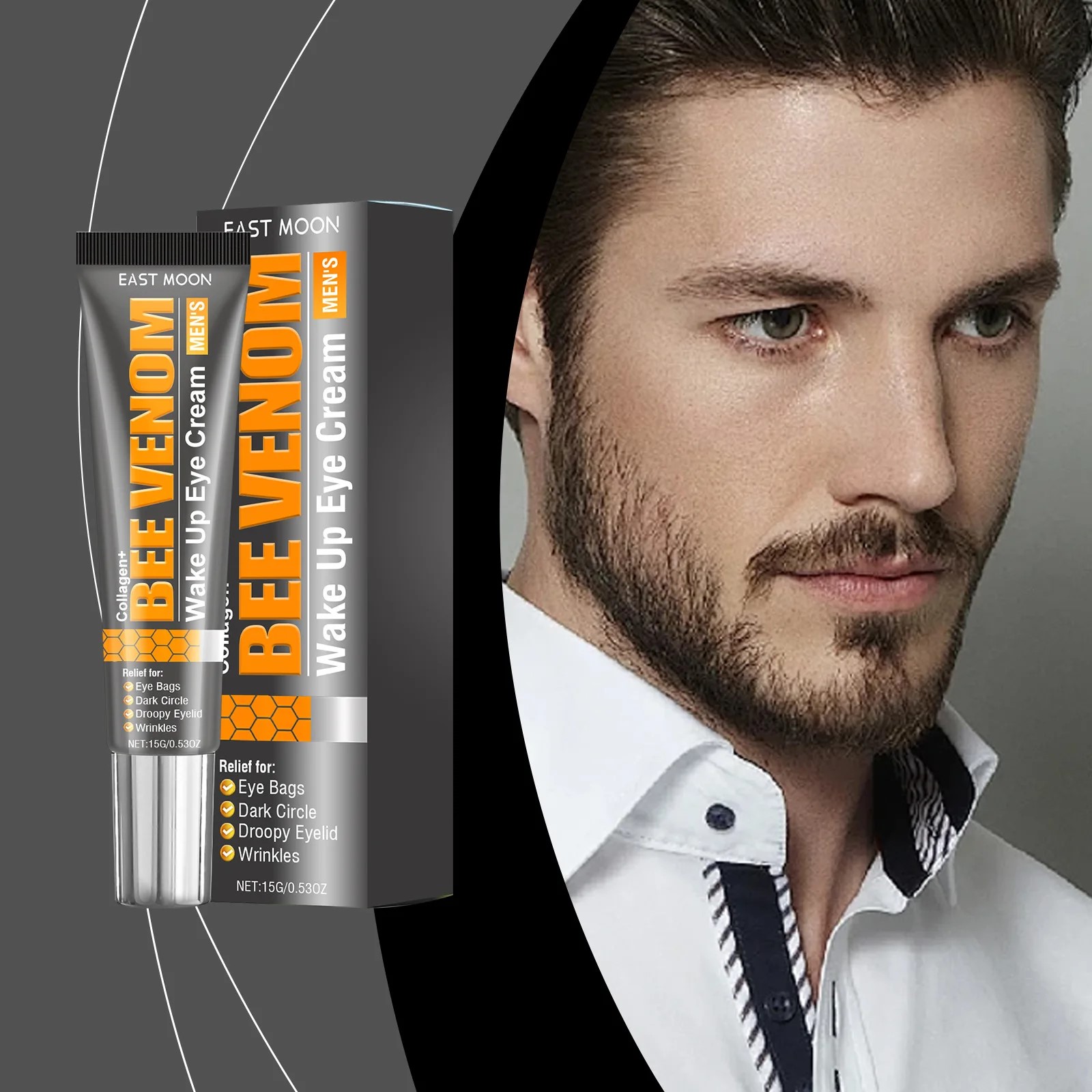 East Moon Eye Cream with Model